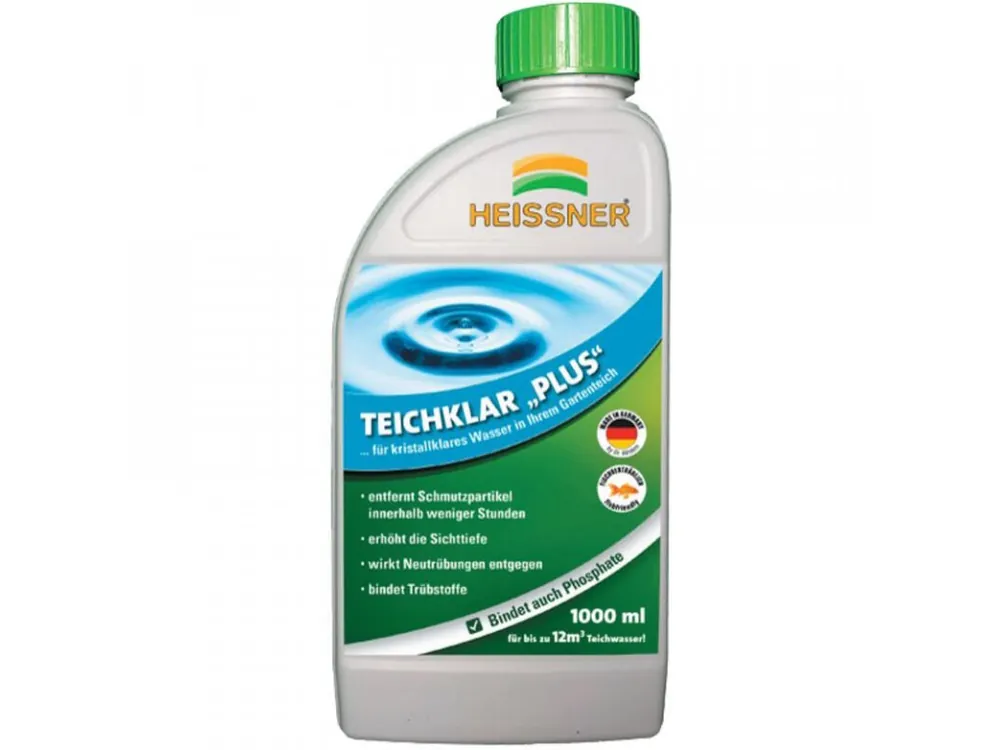 Zlevněný Heissner Čirá jezírková voda PLUS až na 12 m3 1000ml