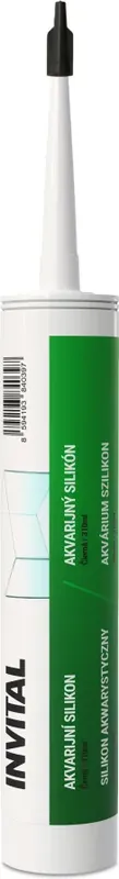 Značkový INVITAL Akvarijní silikon 310 ml černý
