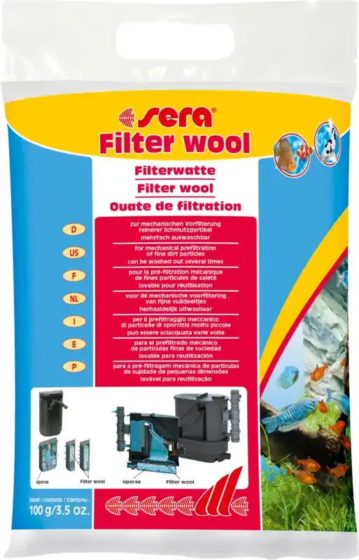 Akce Sera filtrační vata 100g
