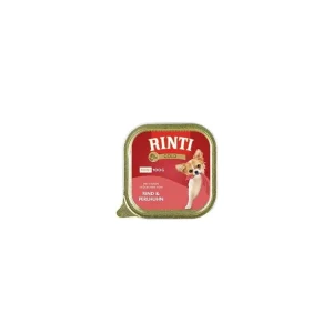 Speciální Cena Rinti Dog Gold Mini vanička hovězí+perlička 100g