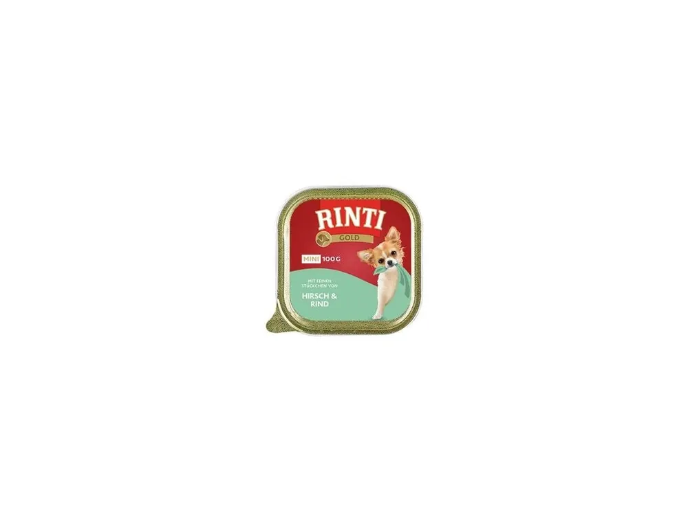 Rinti Dog Gold Mini vanička jelen+hovězí 100g Cenový Hit