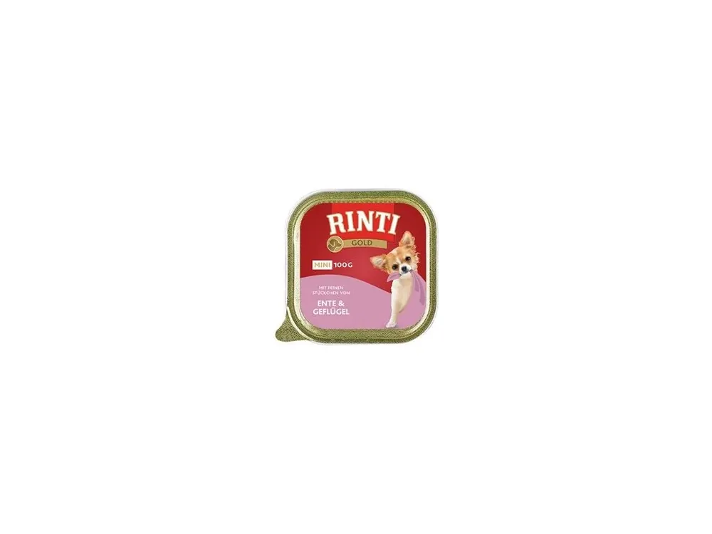 Rinti Dog Gold Mini vanička kachna+drůbež 100g Levný