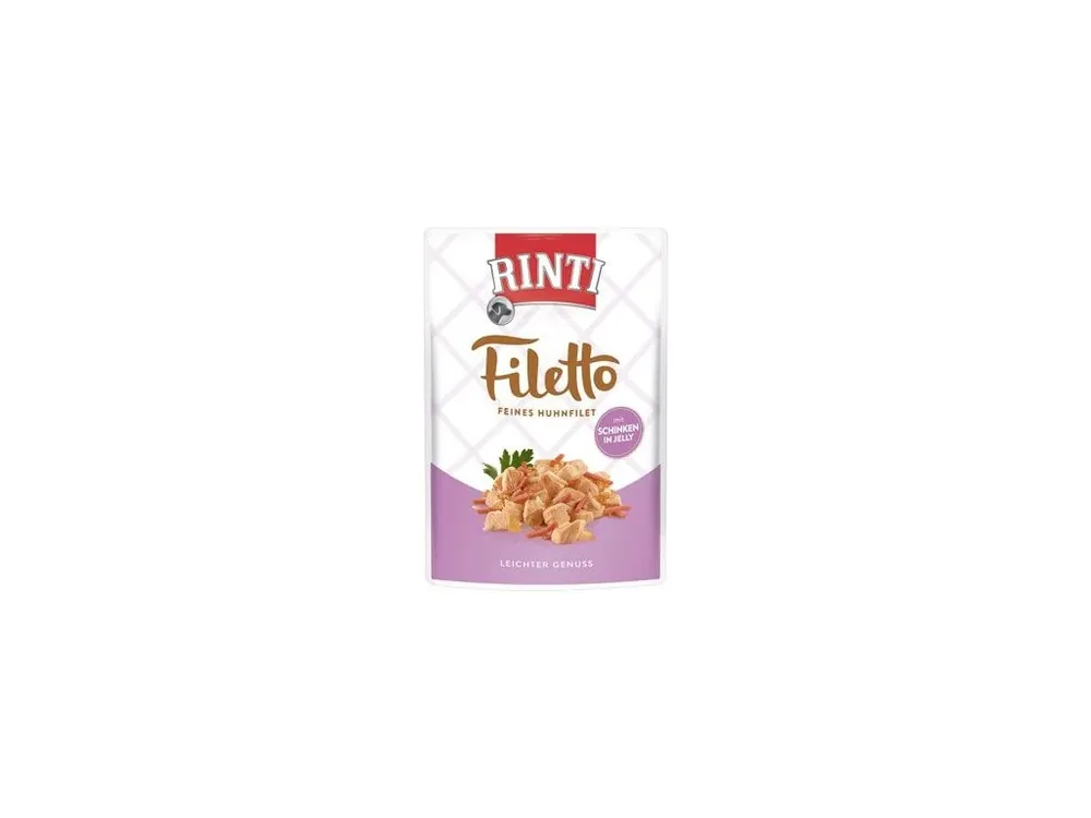 Rinti Dog Filetto kapsa kuře+šunka v želé 100g Přímo Od Výrobce