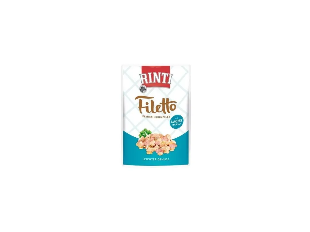 Jen Po Omezenou Doba Rinti Dog Filetto kapsa kuře+losos v želé 100g