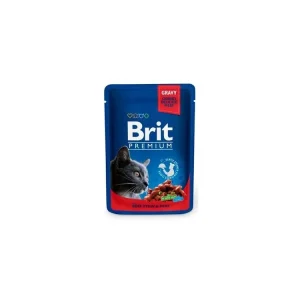 Akční Nabídka Brit Premium Cat kapsa with Beef Stew & Peas 100g