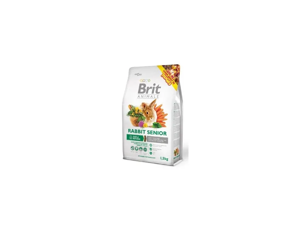 Nejlepší Cena Brit Animals Rabbit Senior Complete 1,5kg