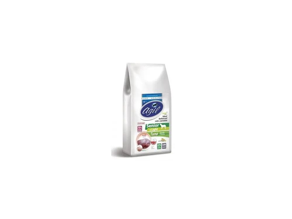 Agil Senior&Light Low Grain Tuna&Lamb&Chicken 10kg Poslední Šance