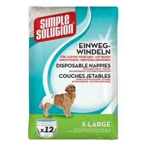 Značkový SIMPLE SOLUTION Pleny pro psy 12ks XL