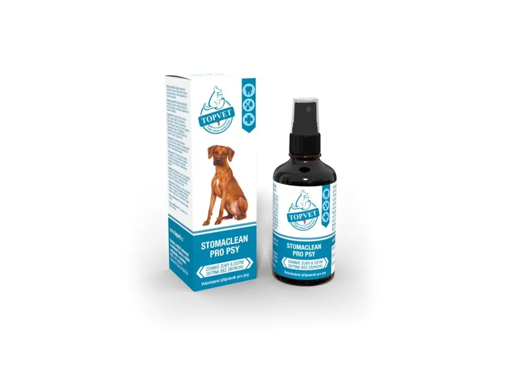 Značkový Stomaclean pro psy Topvet 50 ml
