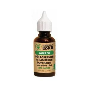 100 ml LÁSKA 58 Při agresivitě a nadměrné dominanci pro samce podpůrný olej Levný