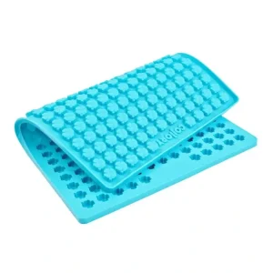 Značkový Silikonová pečící formička na pamlsky COLLORY čtyřlístky 1,5 cm – tyrkysová